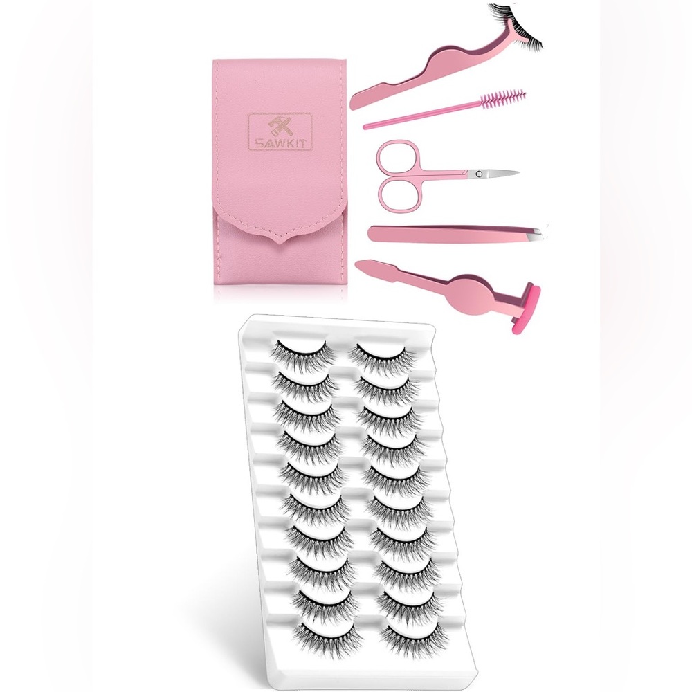 Natural Eyelashes with Complete Kit
